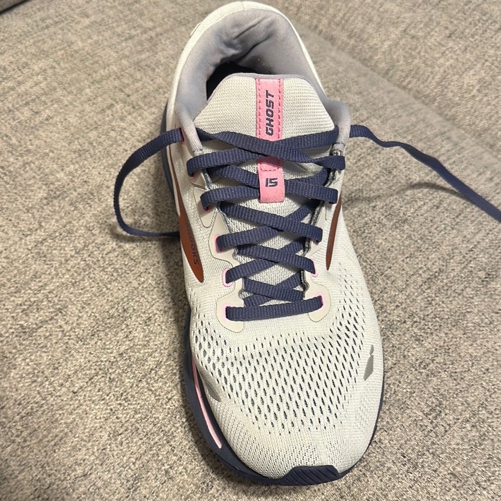 Ost Gray and Pink Athletic Shoes with Cushioned Support